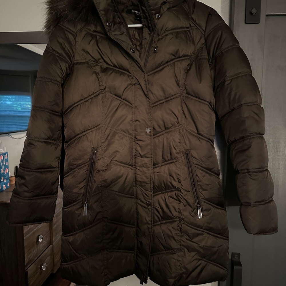 Kenneth Cole Dark green Quilted Jacket